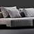 Modern Minimalist Molteni & c Marteen Sofa 3D model small image 2