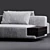 Modern Minimalist Molteni & c Marteen Sofa 3D model small image 3