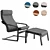 IKEA Poang Chair and Footstool Set 3D model small image 12