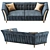 Elegant Diamante Sofa 3D model small image 3