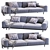Modern Naviglio Sofa for Stylish Living 3D model small image 2