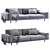 Modern Naviglio Sofa for Stylish Living 3D model small image 4
