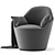 Sleek and Stylish B&B Italia HARBOR Armchair 3D model small image 2