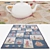 Versatile Rug Set: 6 Variations for Different Angles 3D model small image 3