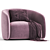 Elegant Fanny Armchair: A Perfect Blend of Style and Comfort 3D model small image 2