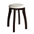 Lugo Array Om: Stylish Stool with Soft Seat 3D model small image 3