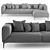  Stylish JORI Longueville Sofa 3D model small image 5