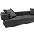 Elegant Fendi Casa Truman Sofa 3D model small image 3