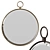 Gilded Era Inspired Round Mirror 3D model small image 6
