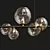 Elegant Iona-L Design Chandelier 3D model small image 3