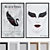 Black Swan Movie Poster Frame Set 3D model small image 1