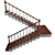 Rustic Wooden Ladder - 4000mm Length 3D model small image 4