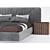 Sleek and Stylish Douglas Bed 3D model small image 2