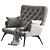 KALEIDOS Modern 2-Seater Sofa 3D model small image 3