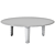 Kuyu Round Coffee Table: Modern Elegance for Your Space 3D model small image 2