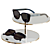 Dior Flag 1 Black Sunglasses: Stylish Store Display 3D model small image 3