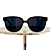 Dior Flag 1 Black Sunglasses: Stylish Store Display 3D model small image 6