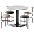 Modern Minimalist Dining Set by Varaschin & Stellar Works 3D model small image 1