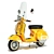 Vintage Vespa 3 - High Quality and Detailed 3D model small image 3