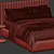 Elegant Queen Bed by Bolzan Letti 3D model small image 4