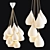 White Crystal Drop Pendant 3D model small image 1