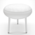 Elegant Contessa Footstool Chair 3D model small image 2