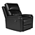 Luxury Leather Recliner: Lavigne 3D model small image 3