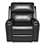 Luxury Leather Recliner: Lavigne 3D model small image 6