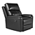 Luxury Leather Recliner: Lavigne 3D model small image 8