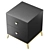 Customizable Designer Bedside Table 3D model small image 2