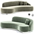 Modern Curved Strip Sofa - Urban Mood Skyler 3D model small image 1