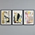 Bird Collage Picture Frame Set 3D model small image 2