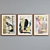 Bird Collage Picture Frame Set 3D model small image 4