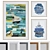 Coastal Collage 3-Piece Picture Frame Set 3D model small image 1