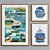 Coastal Collage 3-Piece Picture Frame Set 3D model small image 4