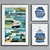 Coastal Collage 3-Piece Picture Frame Set 3D model small image 5