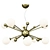 URSA Modern 10-Light Ceiling Pendant 3D model small image 1