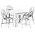 Elegant Dining Set: Markskel Table & Rotin Chair 3D model small image 2