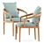  Serene Seating: Secret Garden Chair & POV 462 Table 3D model small image 4