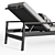 Sleek and Stylish Rh Marino Aluminum Chaise 3D model small image 3