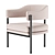 Elegant Isabella Armchair 3D model small image 4