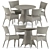 Elegant Amari Side Chair Set 3D model small image 1