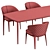 Modern Poliform ATOM Chair and HENRY Table Set 3D model small image 6