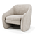 Elevate your style with the Pavia Lounge Chair 3D model small image 1