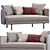 Elegant Torii Sofa by Minotti 3D model small image 1