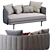 Elegant Torii Sofa by Minotti 3D model small image 4