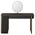 Elegant Parisienne Mirror Lady Desk 3D model small image 5