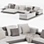 Luxurious Minotti Connery Sofa 3D model small image 3