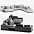 Luxurious Minotti Connery Sofa 3D model small image 4