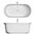 Petite City Bathtub: Elegant and Compact 3D model small image 6